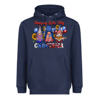 Navy hangin with my gnomerica Heavyweight Hoodie - RacoonDesign