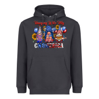 Smoke hangin with my gnomerica Heavyweight Hoodie - RacoonDesign