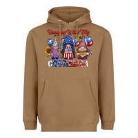 Toasted Coconut hangin with my gnomerica Heavyweight Hoodie - RacoonDesign