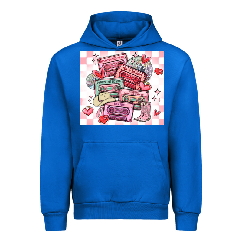 Valentine's Day Cassette Tapes Urban Hoodie by MaliasSmallBusiness | Teevron