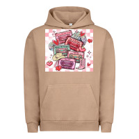 Pigment Burro valentine's day cassette tapes Urban Hoodie - MaliasSmallBusiness