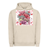 Pigment French Oak valentine's day cassette tapes Urban Hoodie - MaliasSmallBusiness