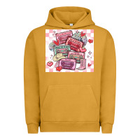 Pigment Peanut Butter valentine's day cassette tapes Urban Hoodie - MaliasSmallBusiness