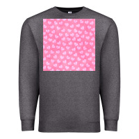Charcoal Heather valentines day heart seamless pattern Premium Sweatshirt - BundleAndBundleShop