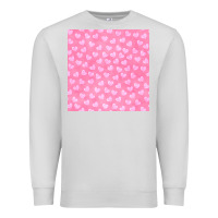 Dove Grey valentines day heart seamless pattern Premium Sweatshirt - BundleAndBundleShop