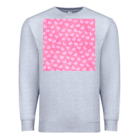 Heather Grey valentines day heart seamless pattern Premium Sweatshirt - BundleAndBundleShop