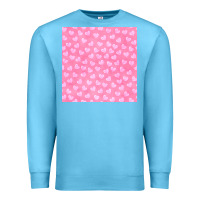 Ocean Blue valentines day heart seamless pattern Premium Sweatshirt - BundleAndBundleShop