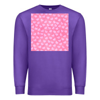Purple valentines day heart seamless pattern Premium Sweatshirt - BundleAndBundleShop