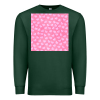 Sports Green valentines day heart seamless pattern Premium Sweatshirt - BundleAndBundleShop
