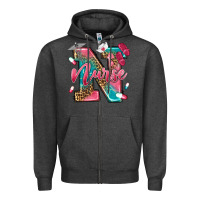 Charcoal Heather western nurse Zipper Hoodie - texasbilliewilder