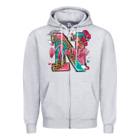 Heather Grey western nurse Zipper Hoodie - texasbilliewilder