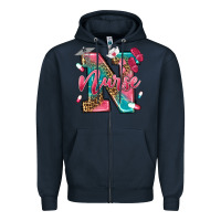 Navy western nurse Zipper Hoodie - texasbilliewilder
