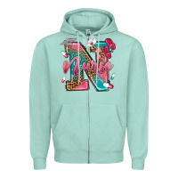 Seafoam western nurse Zipper Hoodie - texasbilliewilder