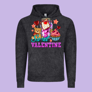 Sweet Valentine Vintage Hoodie Designed By Adodesignshop