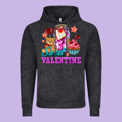 Sweet Valentine Vintage Hoodie Designed By Adodesignshop
