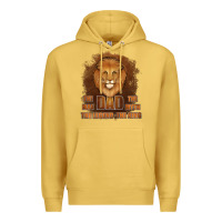Antique Gold Dad The Man Leather Background Premium Hoodie - Jasminsmagicworld