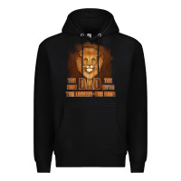 Black Dad The Man Leather Background Premium Hoodie - Jasminsmagicworld