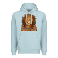 Blue Mist Dad The Man Leather Background Premium Hoodie - Jasminsmagicworld
