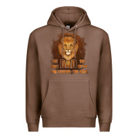 Chestnut Dad The Man Leather Background Premium Hoodie - Jasminsmagicworld
