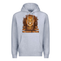 Heather Grey Dad The Man Leather Background Premium Hoodie - Jasminsmagicworld