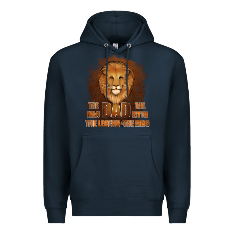 Dad The Man Leather Background Premium Hoodie by Jasminsmagicworld | Teevron