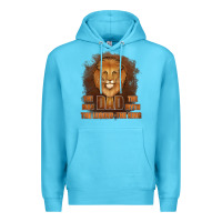 Ocean Blue Dad The Man Leather Background Premium Hoodie - Jasminsmagicworld