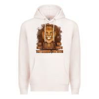 Pale Pink Dad The Man Leather Background Premium Hoodie - Jasminsmagicworld