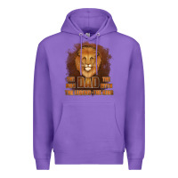 Purple Dad The Man Leather Background Premium Hoodie - Jasminsmagicworld