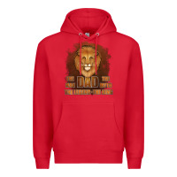 Red Dad The Man Leather Background Premium Hoodie - Jasminsmagicworld