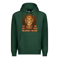 Sports Green Dad The Man Leather Background Premium Hoodie - Jasminsmagicworld