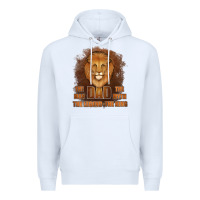 White Dad The Man Leather Background Premium Hoodie - Jasminsmagicworld