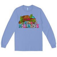 Colony Blue yeehaws and hellnaws Long Sleeve Tee - texasbilliewilder
