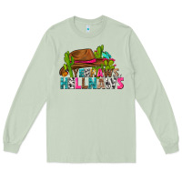Matcha yeehaws and hellnaws Long Sleeve Tee - texasbilliewilder