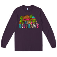 Plum yeehaws and hellnaws Long Sleeve Tee - texasbilliewilder