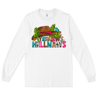 White yeehaws and hellnaws Long Sleeve Tee - texasbilliewilder