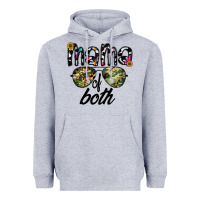 Heather Grey mama of both Heavyweight Hoodie - CowhideDigitalArt