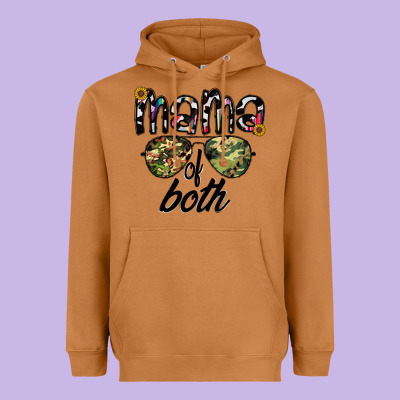 Mama Of Both Heavyweight Hoodie Designed By Cowhidedigitalart