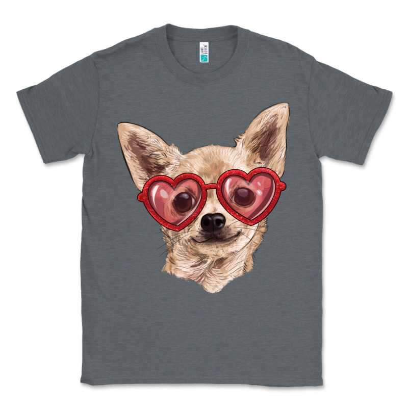 Chihuahua Dog With Love Glasses Classic Tee by RanaPortraitStore | Teevron