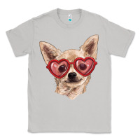 Moon Dust chihuahua dog with love glasses Classic Tee - RanaPortraitStore