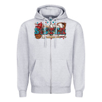Heather Grey sister baseball Zipper Hoodie - Zillion Design Studio