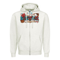Oatmeal Heather sister baseball Zipper Hoodie - Zillion Design Studio
