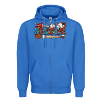 True Royal sister baseball Zipper Hoodie - Zillion Design Studio