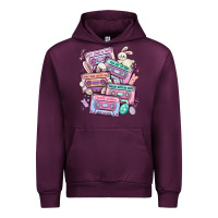 Mauve Wine easter cassette tapes Urban Hoodie - MaliasSmallBusiness