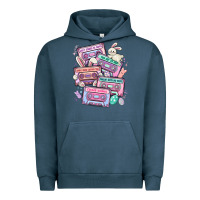 Pigment Midnight Navy easter cassette tapes Urban Hoodie - MaliasSmallBusiness