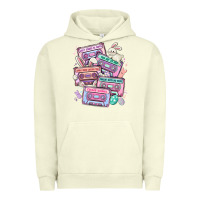 Pigment Pistachio easter cassette tapes Urban Hoodie - MaliasSmallBusiness