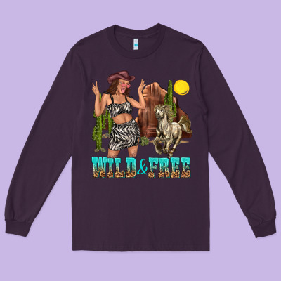 Long Sleeve Tee wild and free