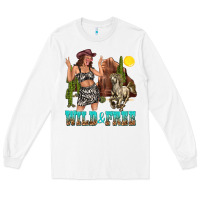 White wild and free Long Sleeve Tee - texasbilliewilder