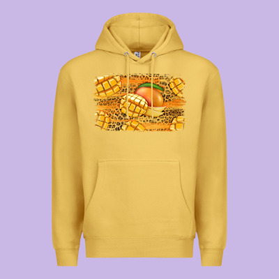 Mango Background Premium Hoodie Designed By Jasminsmagicworld