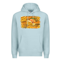 Blue Mist Mango Background Premium Hoodie - Jasminsmagicworld