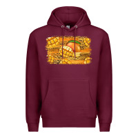Burgundy Mango Background Premium Hoodie - Jasminsmagicworld